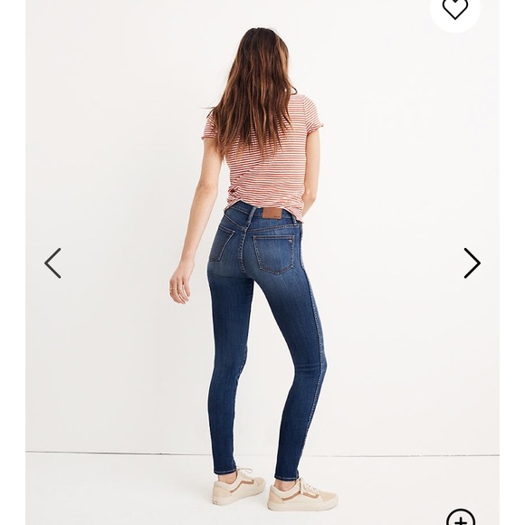 Madewell TENCEL 10” high-rise skinny in danny wash - Picture 3 of 10